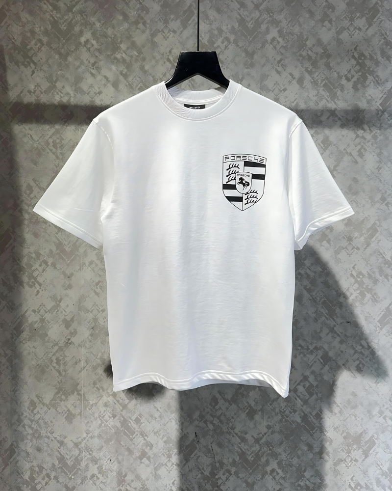 Porsche White Oversized T-shirt