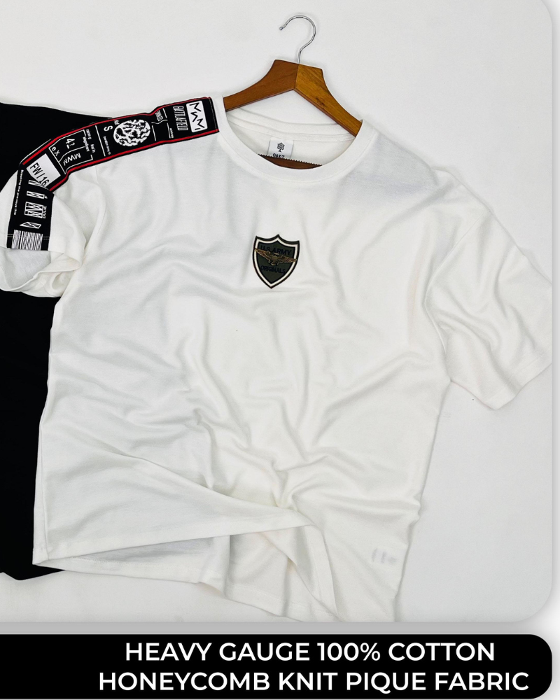 Pique White Oversized T-shirt