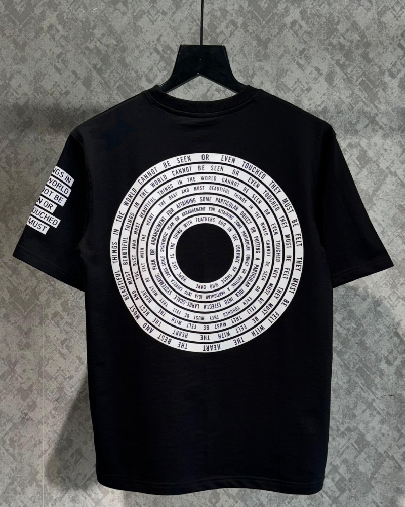 Black Printed Oversized T-shirt