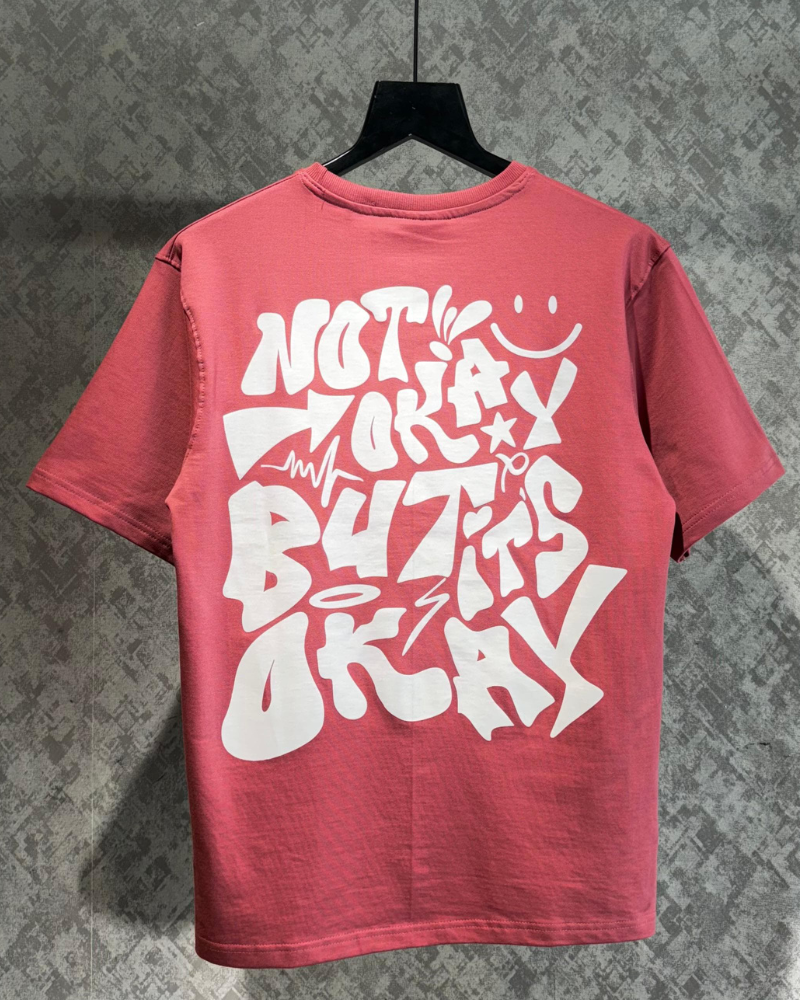 Not Okay But It's Okay Printed Oversized T-shirt
