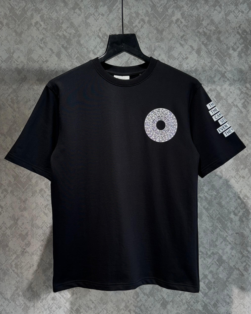 Black Printed Oversized T-shirt