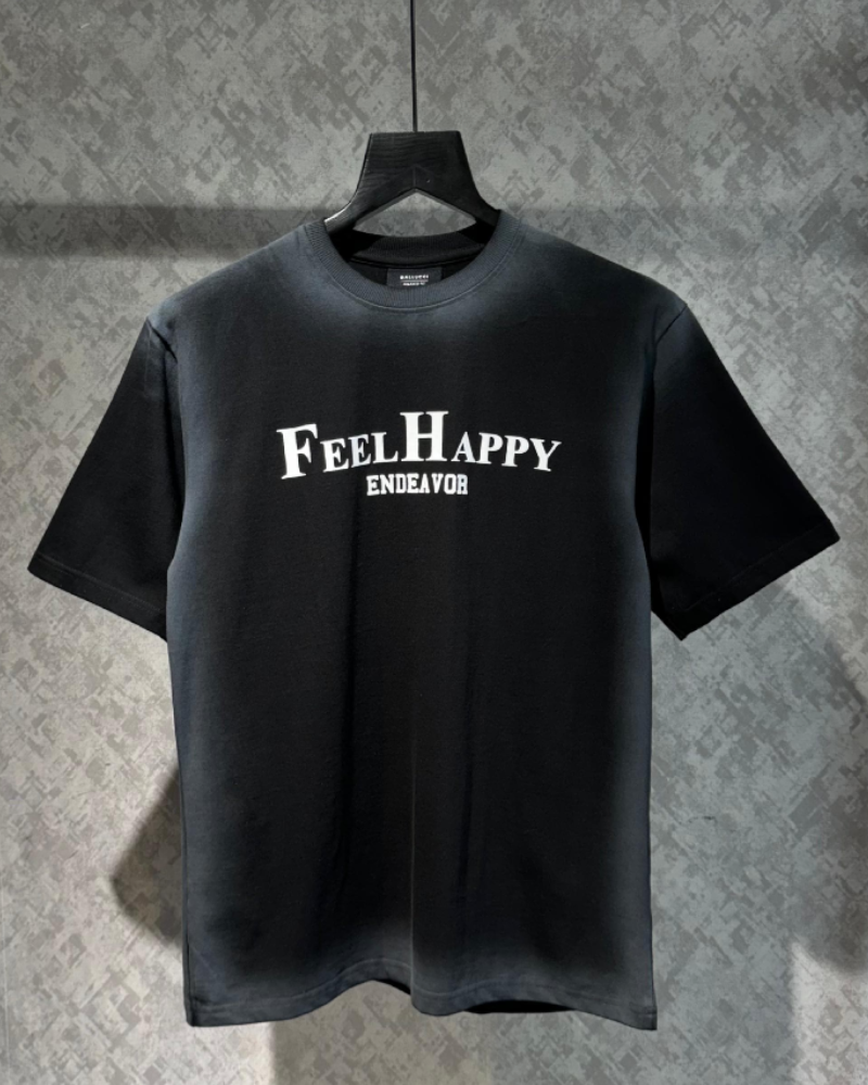 Black Faded Effect Oversized T-shirt