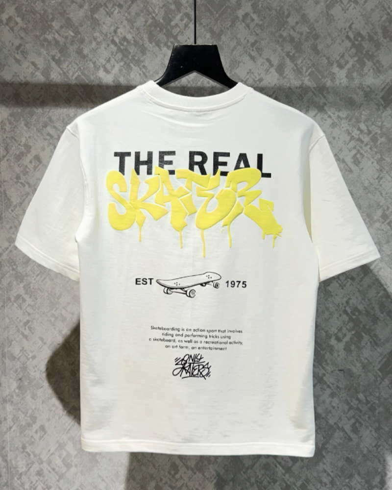 The Real Skater White Oversized T-shirt