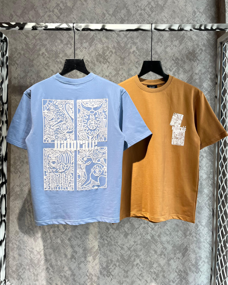 Naturale Light Blue Oversized T-shirt