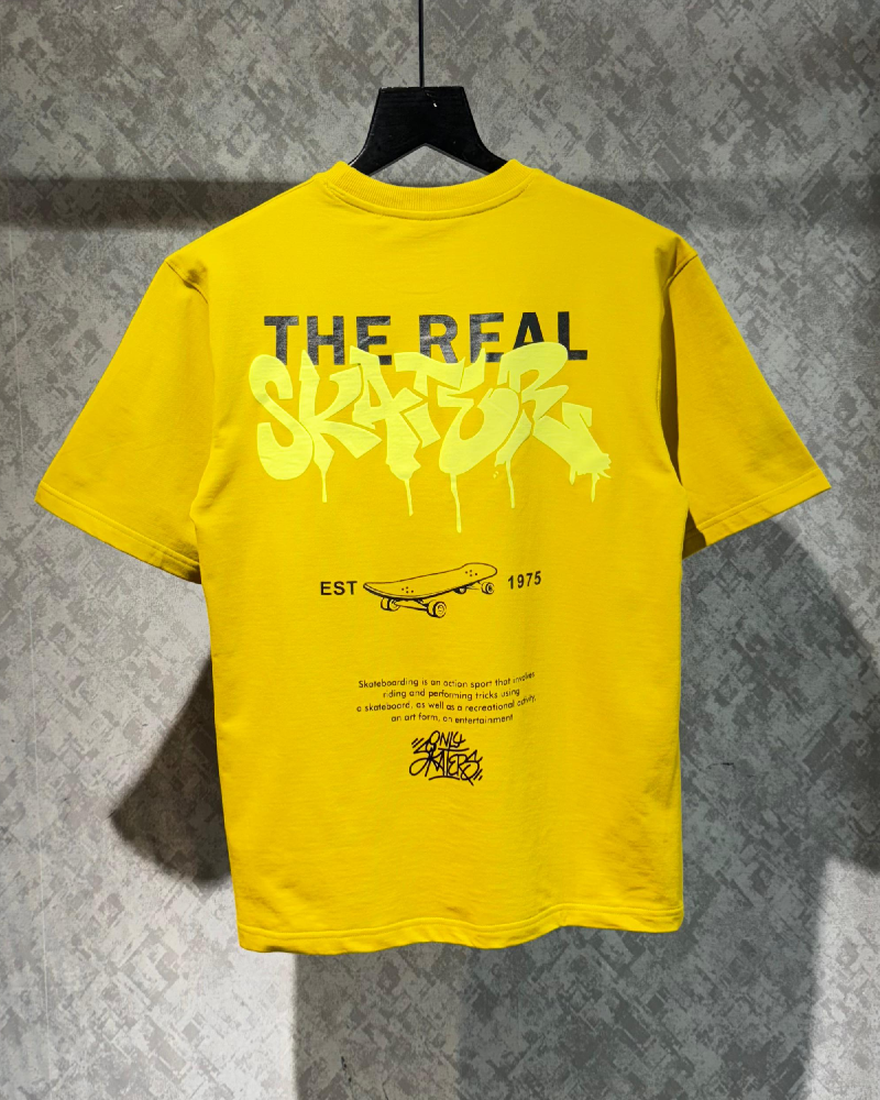 The Real Skater Yellow Oversized T-shirt