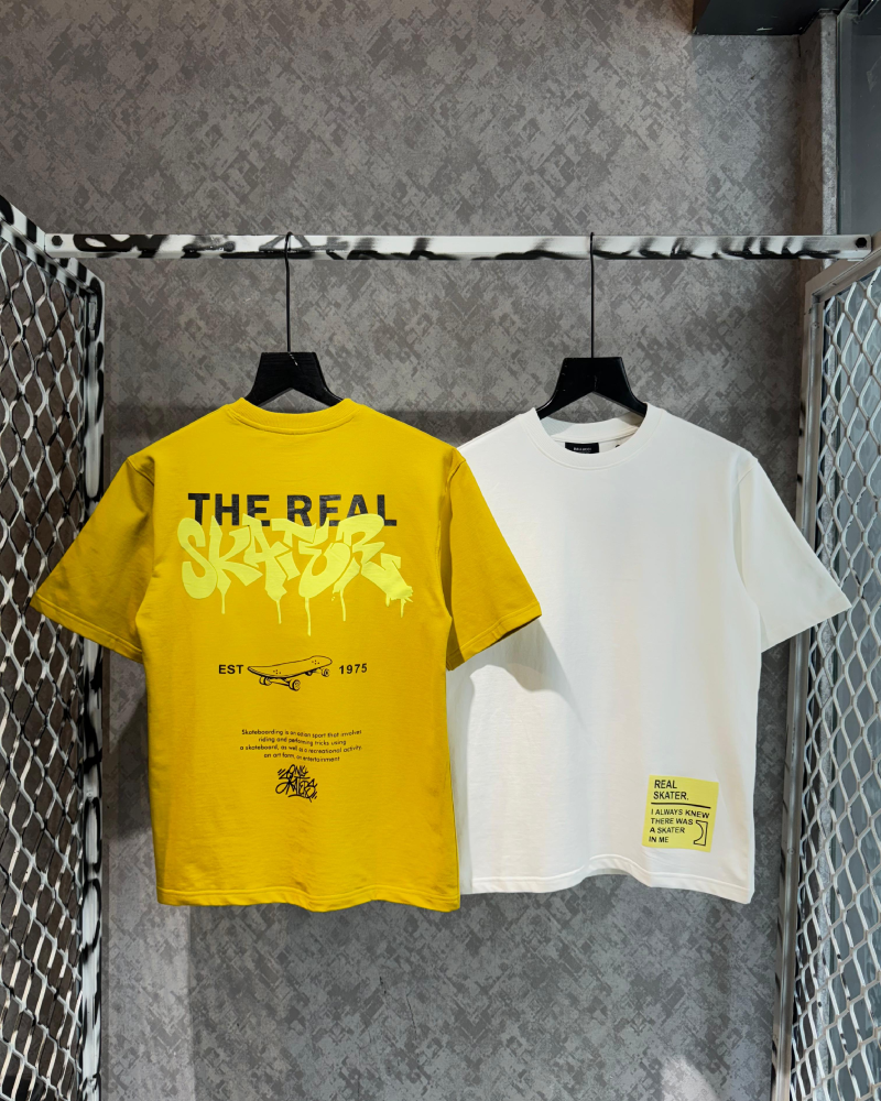 The Real Skater Yellow Oversized T-shirt